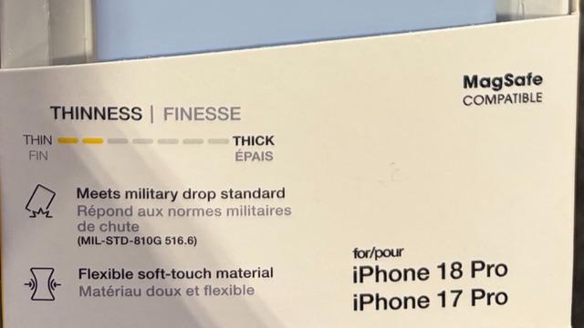 iPhone 18 Pro için erken ipucu: Kılıf ambalajı iPhone 17 Pro uyumluluğunu gösterdi