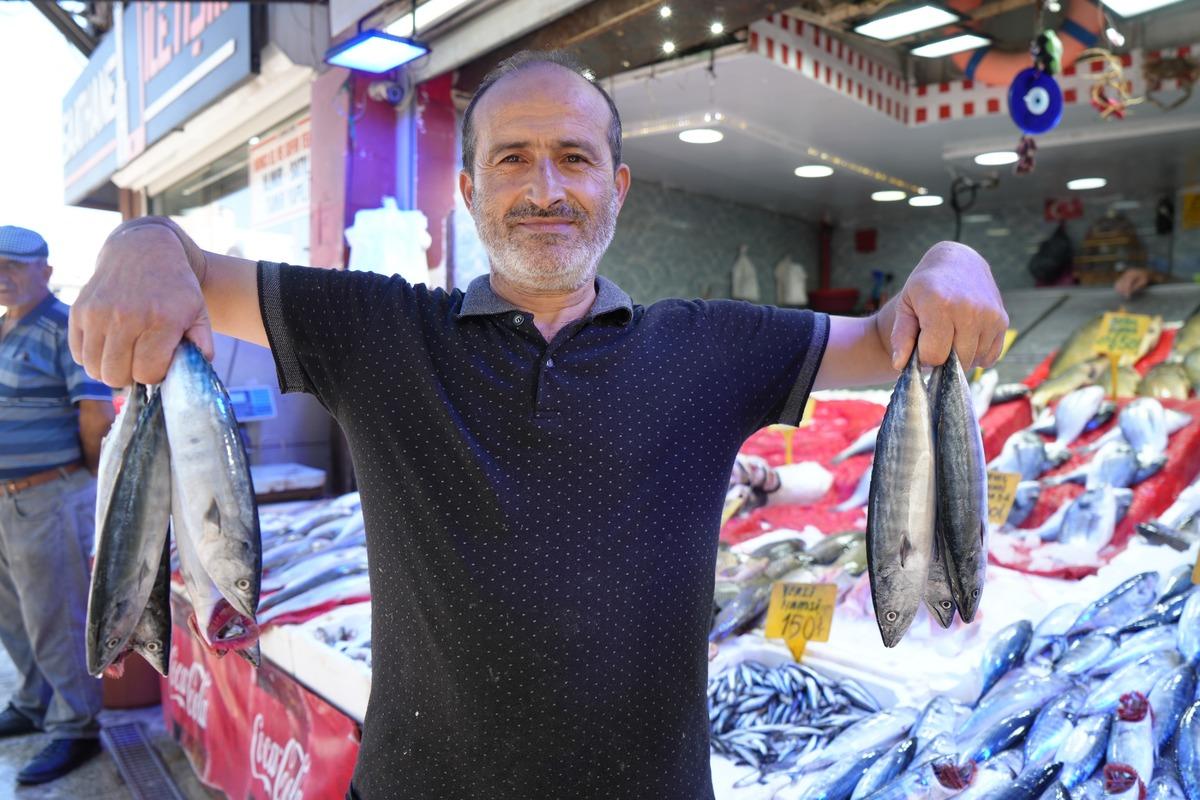 B&ouml;ylesi yıllardır g&ouml;r&uuml;lmedi: Palamut fışkırıyor  Vatandaşın ucuz yemesi demek  1