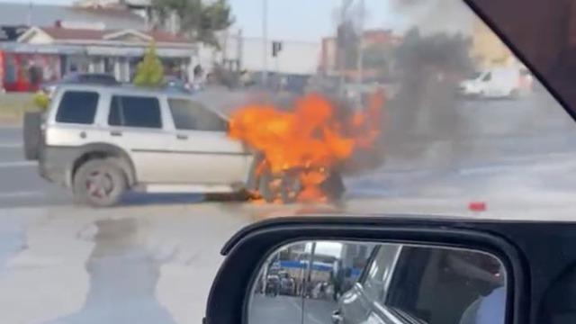 Kastamonu’da cipte çıkan yangını itfaiye söndürdü
