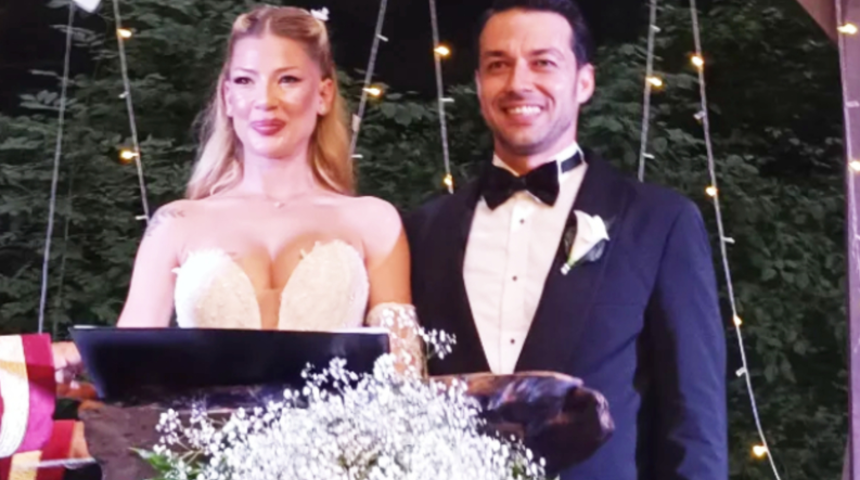 Survivor şampiyonu Hilmi Cem İntepe evlendi! Pırıl Atasev gelinliğiyle beğeni topladı