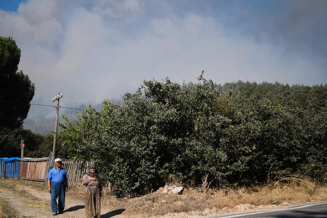 Balıkesir in Sındırgı ilçesinde ormanlık alandaki yangın kontrol altına alındı 12