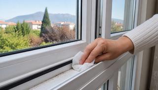 Pencere raylarına tuvalet kağıdı serin &ccedil;ağrısı yapıldı