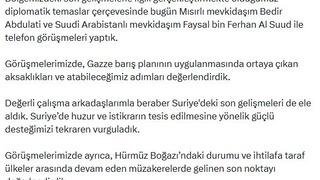 Bakan Fidan, Mısırlı ve Suudi Arabistanlı mevkidaşlarıyla görüştü