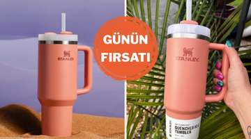 Yazın vazge&ccedil;ilmezi Stanley Quencher termosta indirim var!
