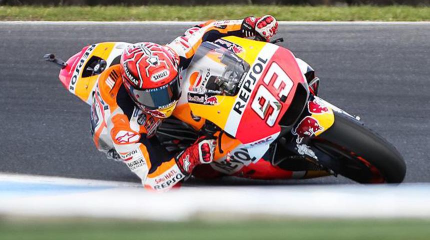 Hollanda'da zafer Marquez'in