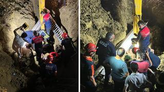 Bartın'da korku dolu anlar: Toprak altında kalan baba oğul kurtarıldı