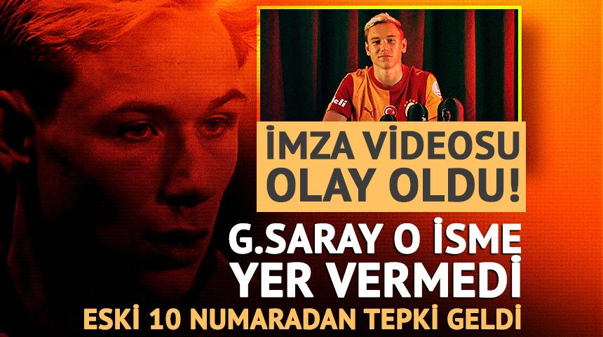 İmza videosu olay oldu! G.Saray o isme yer vermedi: Eski 10 numaradan tepki geldi