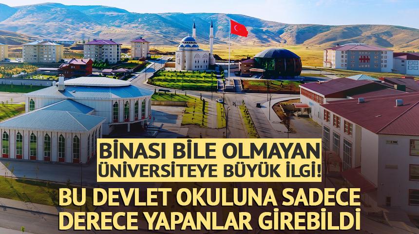 Binası bile olmayan &uuml;niversiteye b&uuml;y&uuml;k ilgi! Derece yapanlar girdi