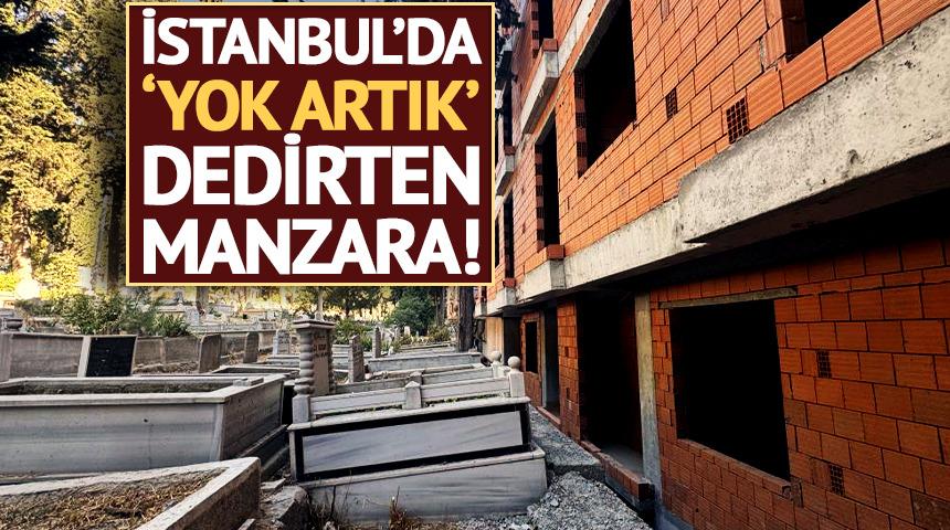 Şaşırtan g&ouml;r&uuml;nt&uuml;ler! Mezarlık manzaralı satılık sıfır daireler