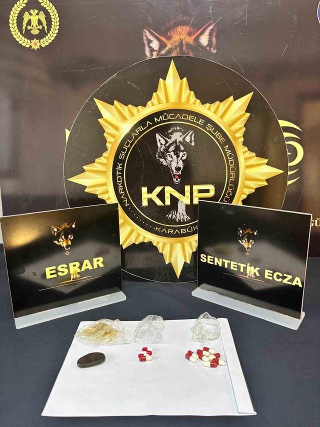 Karab&uuml;k&rsquo;te narkotik operasyonlarında 3 tutuklama 1