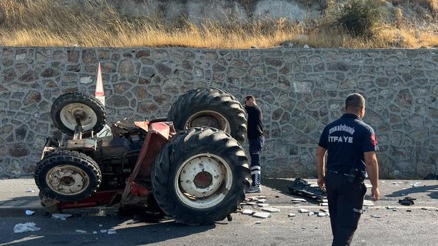 Aydın'da tır traktöre çarptı: 1 ölü, 2 yaralı