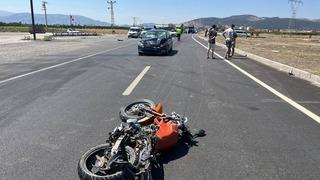 Burdur'da otomobille çarpışan motosikletin sürücüsü öldü