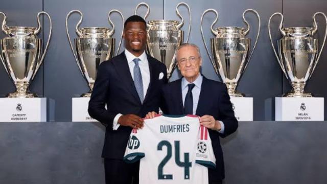 Dumfries, Real Madrid’e imzayı attı