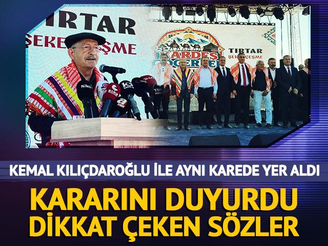 Kılı&ccedil;daroğlu ile fotoğraf verdi! Dikkat &ccedil;eken s&ouml;zler: Kararını b&ouml;yle a&ccedil;ıkladı