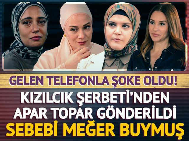 Gelen telefonla şoke oldu! Nursema Kızılcık Şerbeti'nden apar topar &ccedil;ıkartıldı! Sebebi buymuş... 