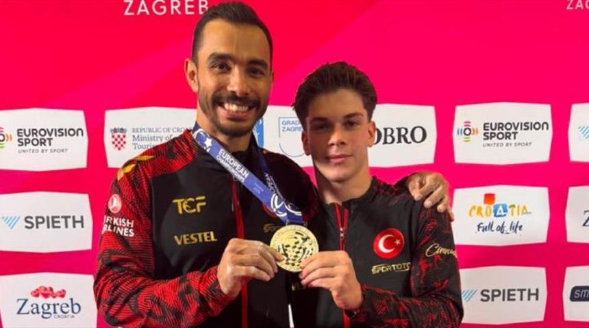 Milli cimnastik&ccedil;i Ferhat Arıcan, Avrupa ikincisi oldu