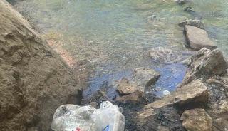 Piknik alanına bırakılan &ccedil;&ouml;pler vatandaşın tepkisine yol a&ccedil;tı