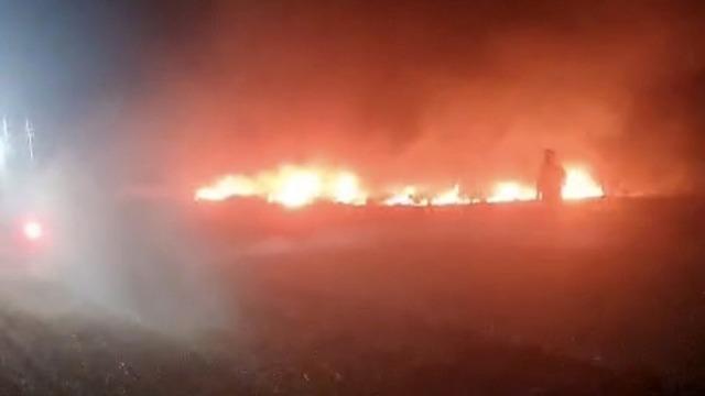 Afyonkarahisar’da balya makinesinden çıkan kıvılcım yangına dönüştü