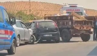 Gaziantep&rsquo;te zincirleme kaza: 2 yaralı