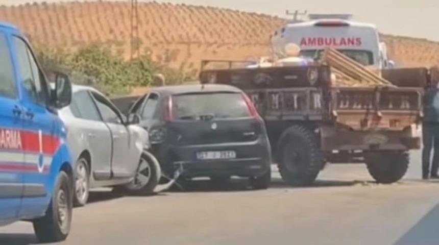 Gaziantep&rsquo;te zincirleme kaza: 2 yaralı