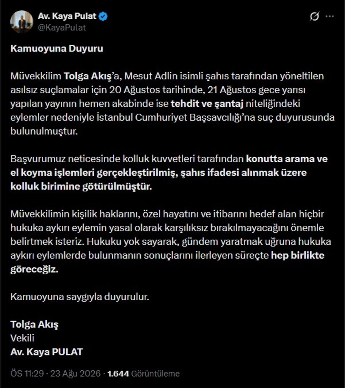 Manifest ve Tolga Akış iddiaları gündem olmuştu! Mesut Adlin gözaltına alındı 4