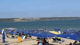 Kırklareli’de sıcaktan bunalanlar plaja akın etti