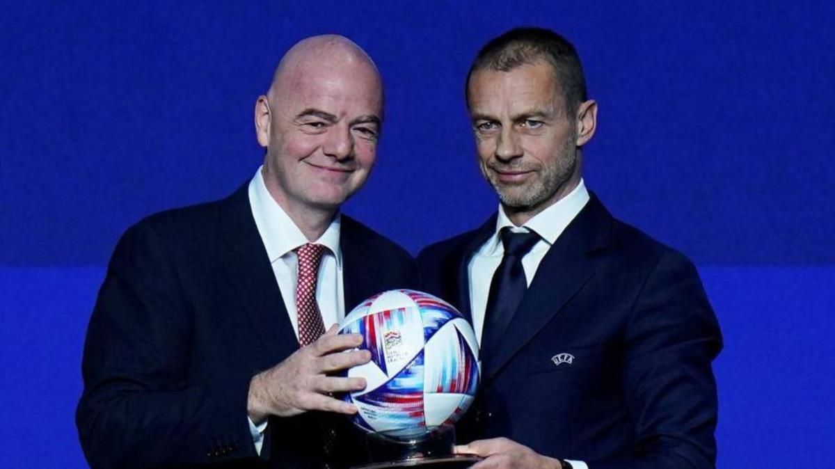 Ceferin den Infantino ya istifa &ccedil;ağrısı! Kararını a&ccedil;ıkladı 3