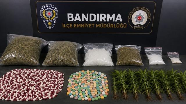 Bandırma’da 8 ayda 21 kilodan fazla uyuşturucu ele geçirildi