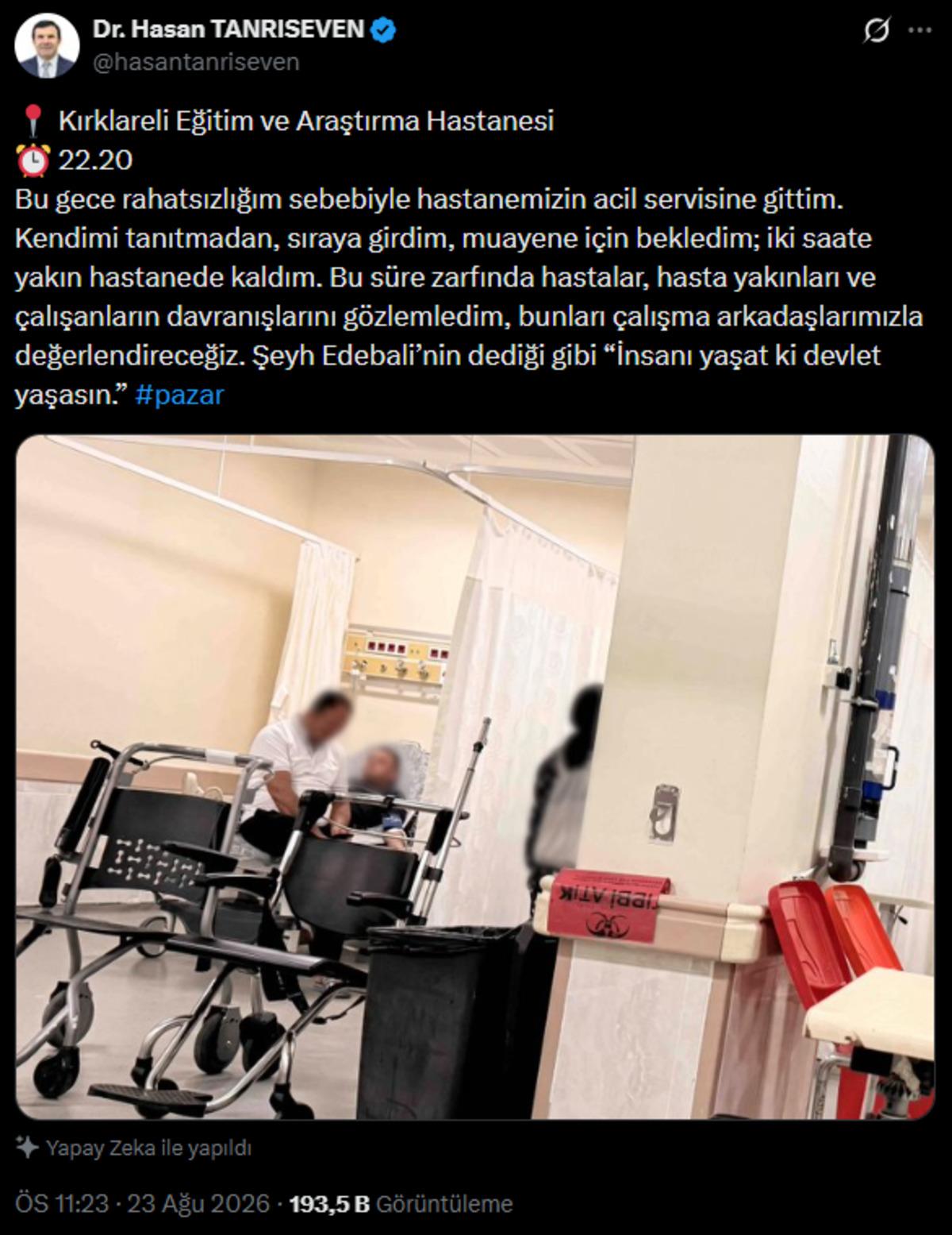 Acilde kimseye kim olduğunu s&ouml;ylemedi! 2 saat bekledi, g&ouml;rd&uuml;klerini tek tek not etti 4