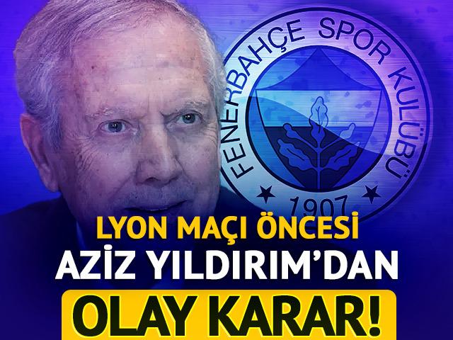 Fenerbah&ccedil;e'de Şampiyonlar Ligi ma&ccedil;ı &ouml;ncesi flaş karar!