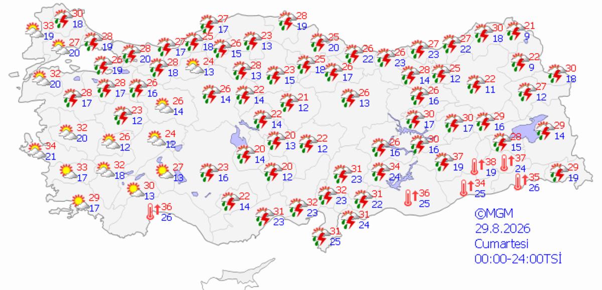 Tarih belli oldu! Havalar serinliyor, sağanak yağış geliyor 2