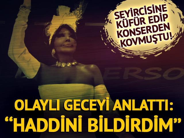 K&uuml;f&uuml;r edip konserden kovmuştu! B&uuml;lent Ersoy sessizliğini bozdu! ''Haddini bildirdim''