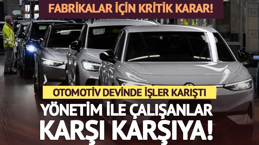 Volkswagen'de ortalık karıştı! K&uuml;&ccedil;&uuml;lme planı y&ouml;netim ile iş&ccedil;ileri karşı karşıya getiriyor