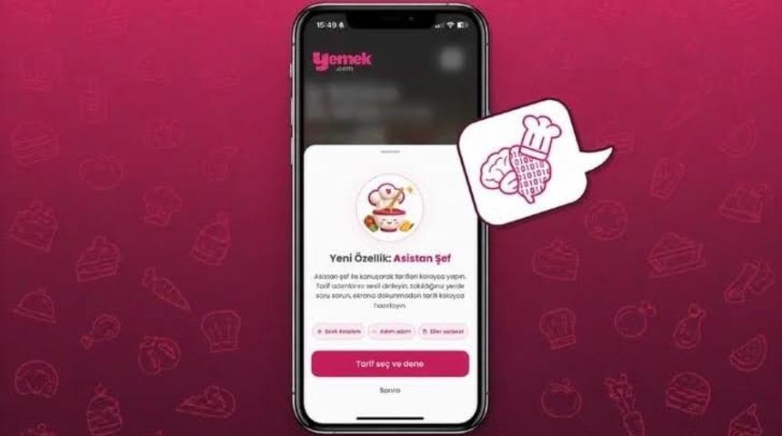 Yemek.com Asistan Şef: Tarif yaparken telefona bakma derdine son!