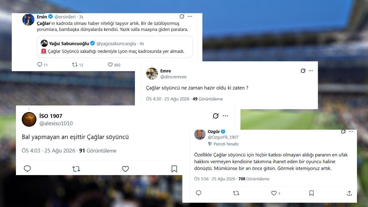 Fenerbahçe de Çağlar Söyüncü krizi! Tepkiler çığ gibi büyüyünce olay tepki 1