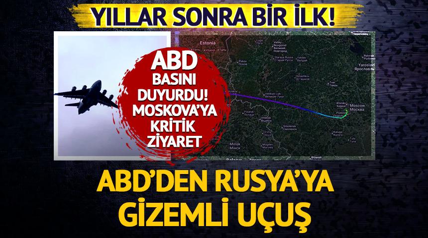 Yıllar sonra bir ilk! ABD'den Rusya'ya gizemli u&ccedil;uş: Moskova'ya gitti