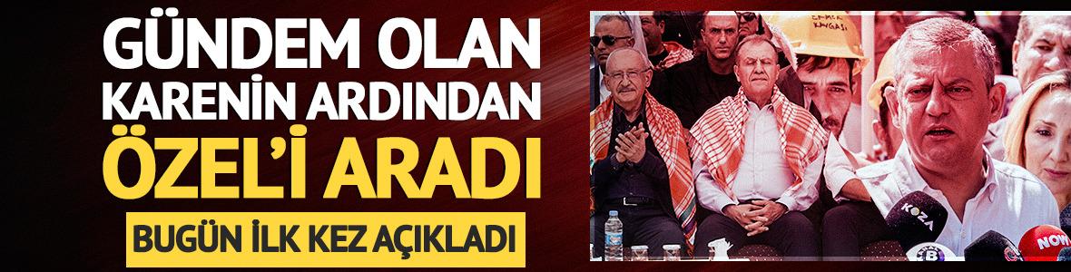 Kılı&ccedil;daroğlu&rsquo;yla fotoğraf sonrası Vahap Se&ccedil;er&rsquo;den &Ouml;zg&uuml;r &Ouml;zel&rsquo;e telefon