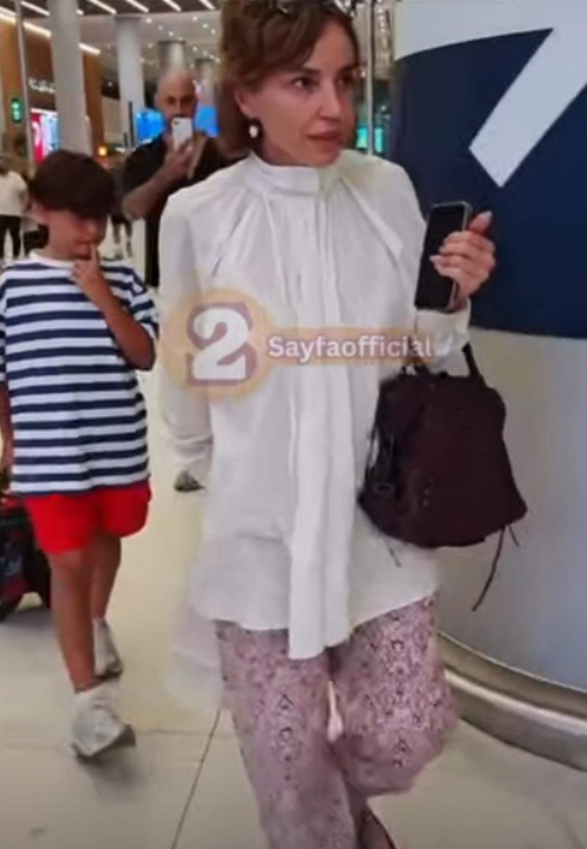 G&uuml;lşen oğluyla fındık hasadından d&ouml;nd&uuml;! Kıyafeti dile d&uuml;şt&uuml; 2