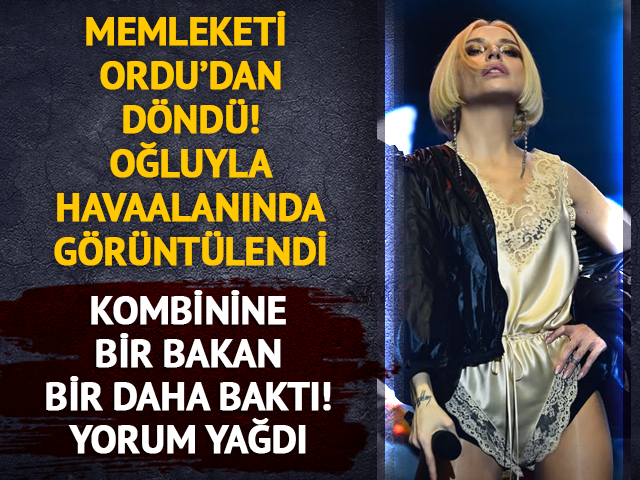 Oğluyla fındık hasadından d&ouml;nd&uuml;! Kıyafeti dile d&uuml;şt&uuml;