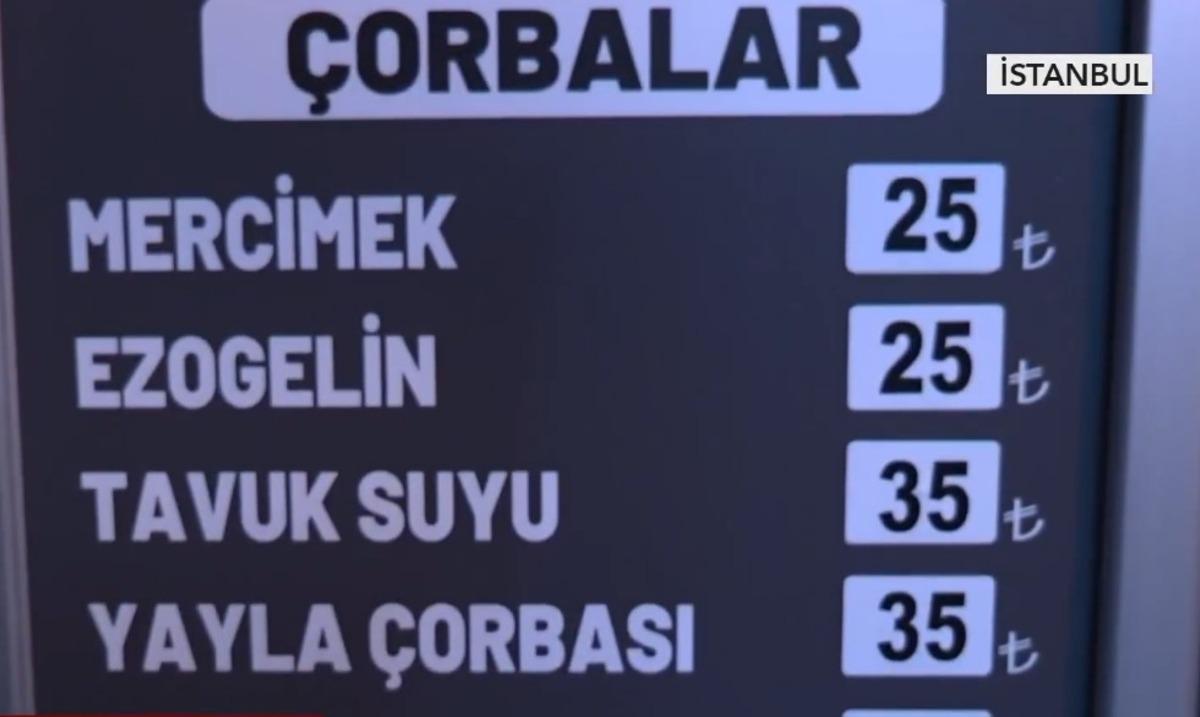 25 TL ye mercimek &ccedil;orbası satıyor:  2018 den mi kaldı fiyatlar  1