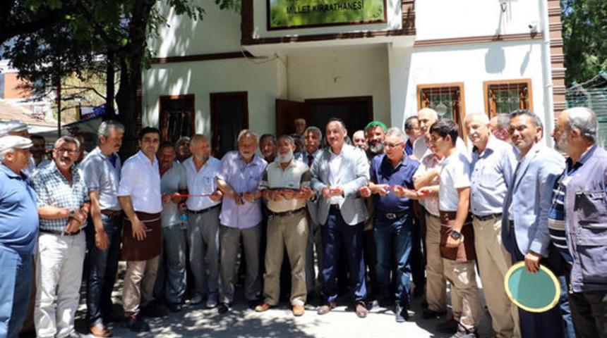 Kırıkkale'de Millet Kıraathanesi'ne 'cup cake'le açılış