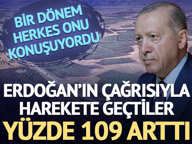 Erdoğan'ın &ccedil;ağrısıyla harekete ge&ccedil;tiler: Y&uuml;zde 109 arttı