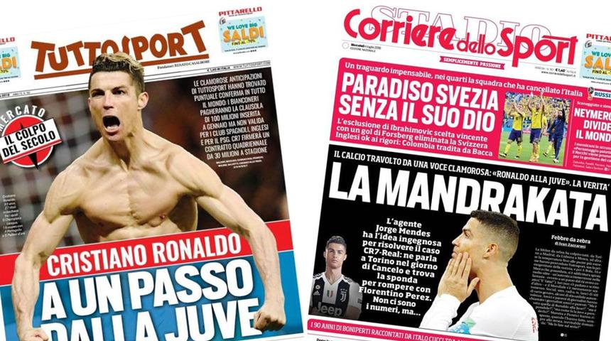 İtalya basını: Ronaldo 340 milyon euroluk anlaşmayla Juventus'a gelebilir