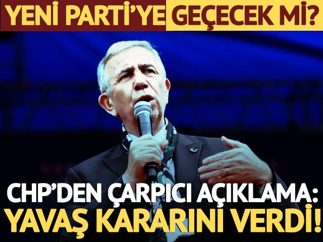 Mansur Yavaş YENİ Parti'ye mi ge&ccedil;ecek CHP'de mi kalacak? Kararını verdi: "Devam edecek"