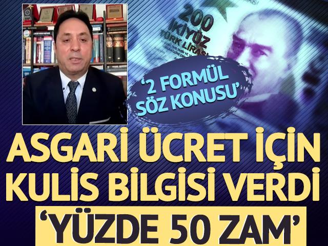 Asgari &uuml;cret i&ccedil;in kulis bilgisi: Canlı yayında 'Y&uuml;zde 50 zam' dedi