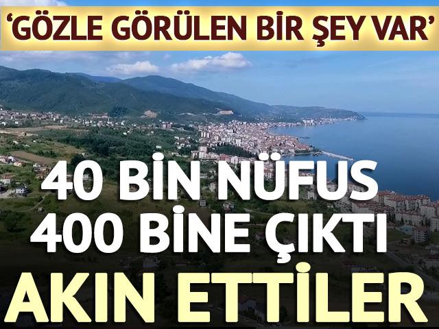 40 bin n&uuml;fus 400 bine &ccedil;ıktı: Akın ettiler 'G&ouml;zle g&ouml;r&uuml;len bir şey var'