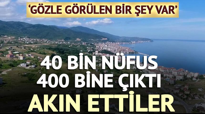 40 bin n&uuml;fus 400 bine &ccedil;ıktı: Akın ettiler 'G&ouml;zle g&ouml;r&uuml;len bir şey var'