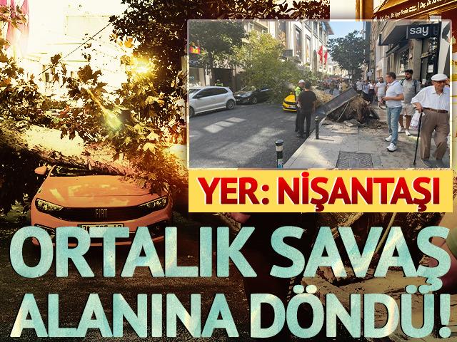 Yer: Nişantaşı! Ortalık savaş alanına d&ouml;nd&uuml;: Cadde trafiğe kapandı!