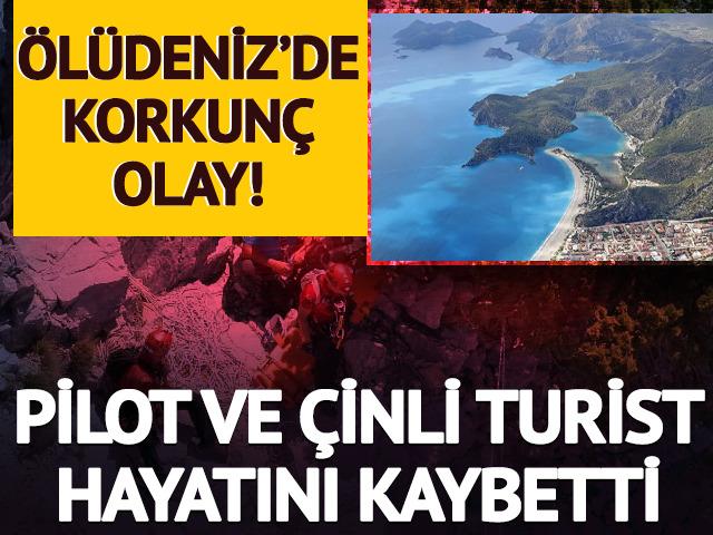 &Ouml;l&uuml;deniz'de yama&ccedil; paraş&uuml;t&uuml; faciası: Pilot ve turist hayatını kaybetti