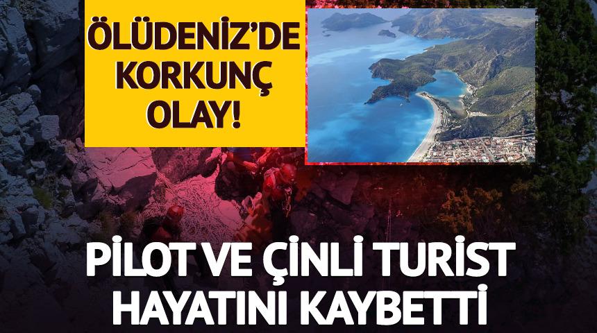 &Ouml;l&uuml;deniz'de yama&ccedil; paraş&uuml;t&uuml; faciası: Pilot ve turist hayatını kaybetti